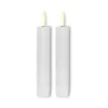 ENJOY LED stagelys 2-pak Ø 2,2 x H 11 cm hvid