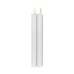 ENJOY LED stagelys 2-pak Ø 2,2 x H 22 cm hvid