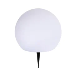 Enjoy solcelle kugle med spyd hvid Ø 25 cm