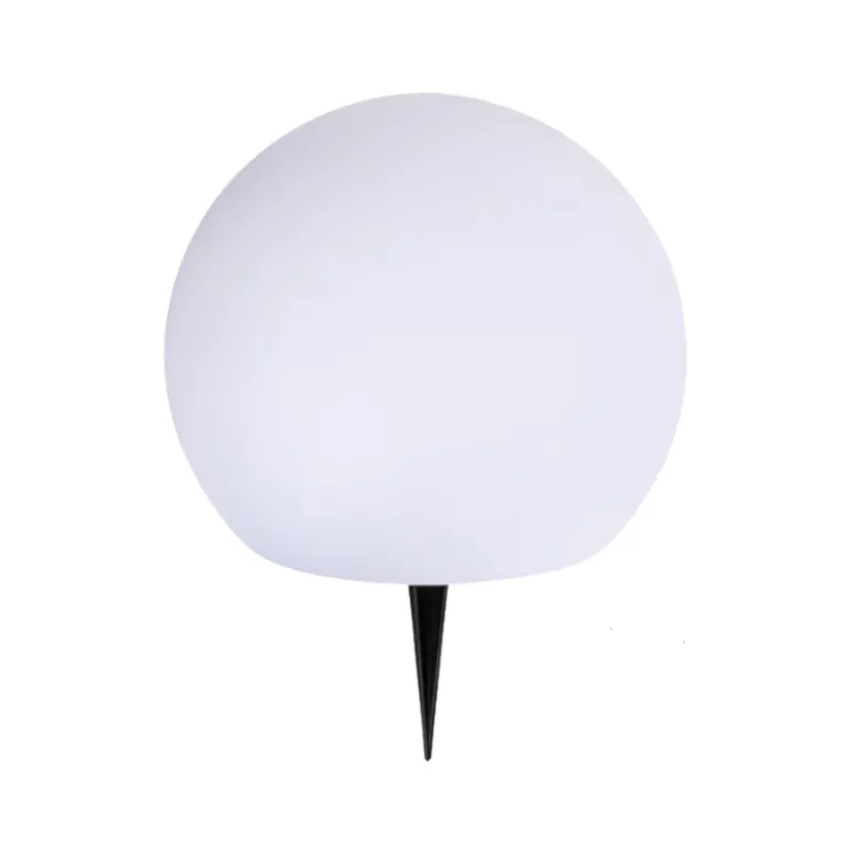 Enjoy solcelle kugle med spyd hvid Ø 25 cm