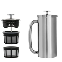 Espro P7 stempelkande blank stål 1 liter