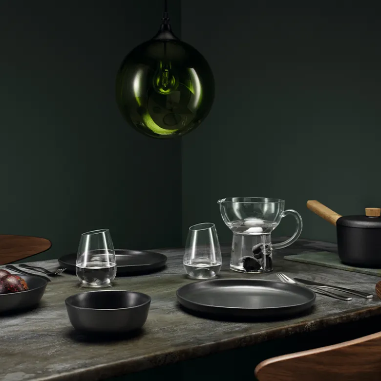 Eva Solo Nordic Kitchen flad tallerken sort 21 cm