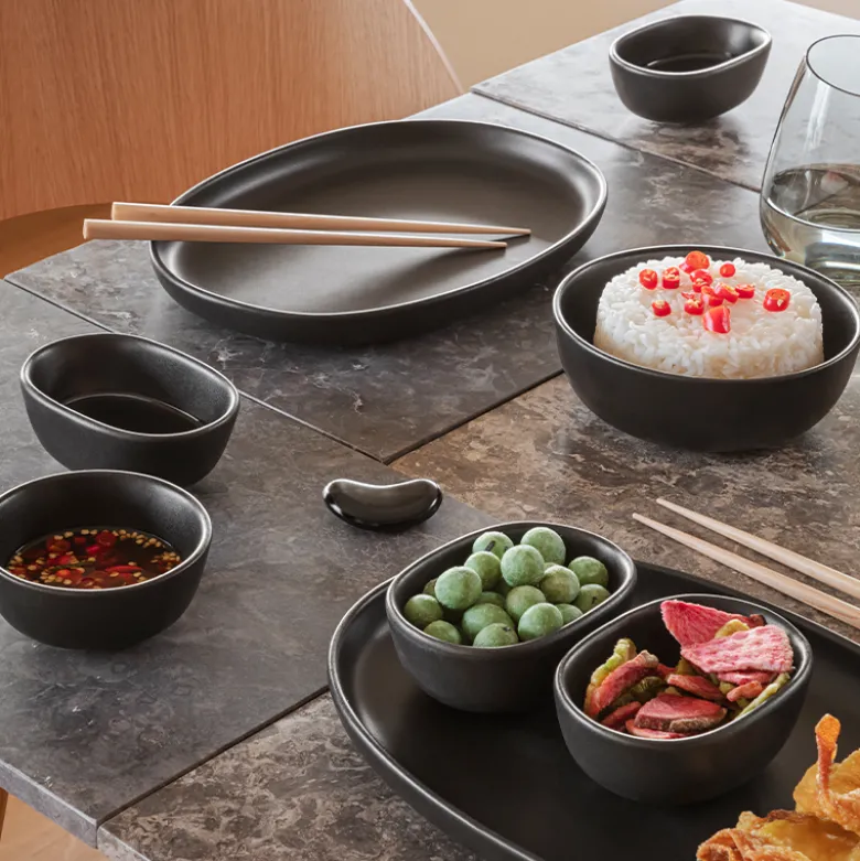 Eva Solo Nordic Kitchen oval tallerken sort 26x18 cm