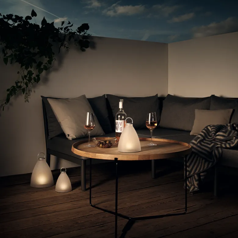 Eva Solo Sunlight Bell solcellelampe klar glas 30 cm