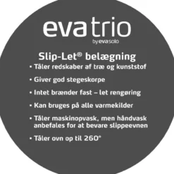 Eva Trio Dura Line stegepande grå Ø 24 cm