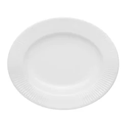 Eva Trio Legio Nova oval dyb tallerken hvid 25 cm