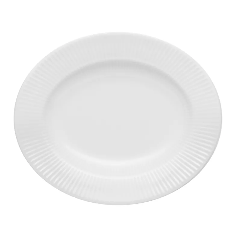 Eva Trio Legio Nova oval dyb tallerken hvid 25 cm