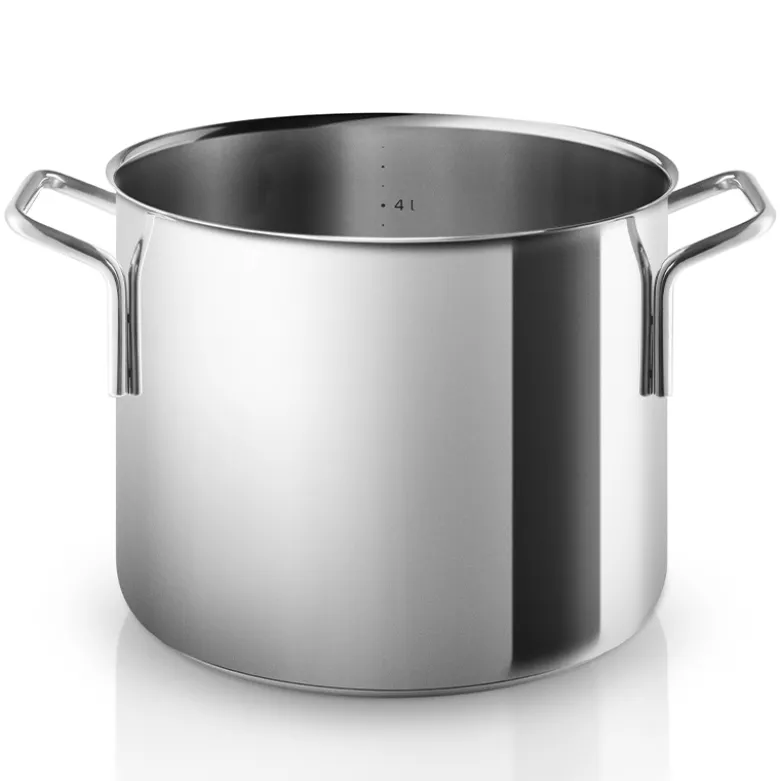 Eva Trio Recycled Stainless Steel grydesæt inklusiv pastaindsats 4 dele