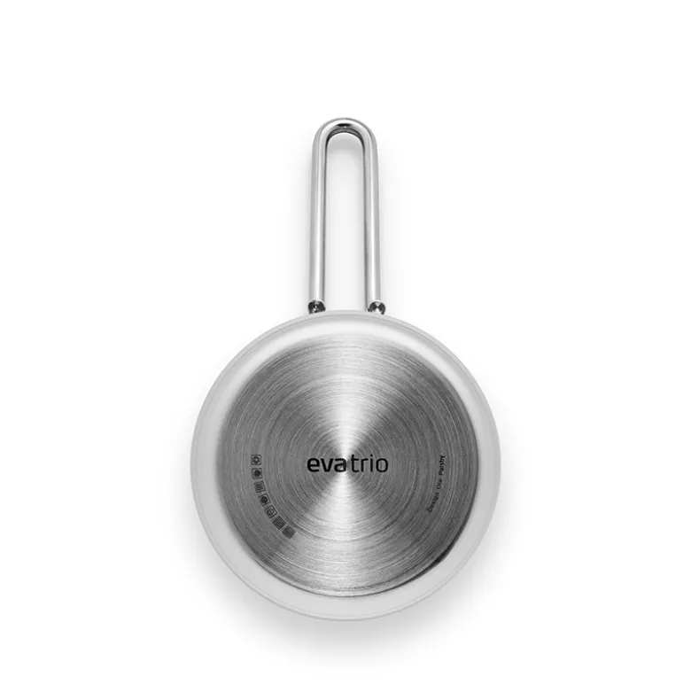 Eva Trio Recycled Stainless Steel grydesæt stål 1,1 + 2,2 + 3,6 liter