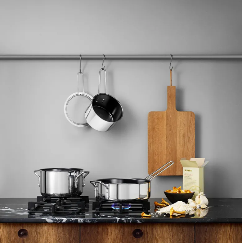 Eva Trio Recycled Stainless Steel gryde med keramisk Slip-Let® belægning 2,2 liter