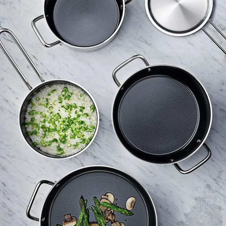 Eva Trio Recycled Stainless Steel gryde med keramisk Slip-Let® belægning 2,2 liter