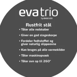 Eva Trio slip-let stegepande rustfrit stål Ø 28 cm