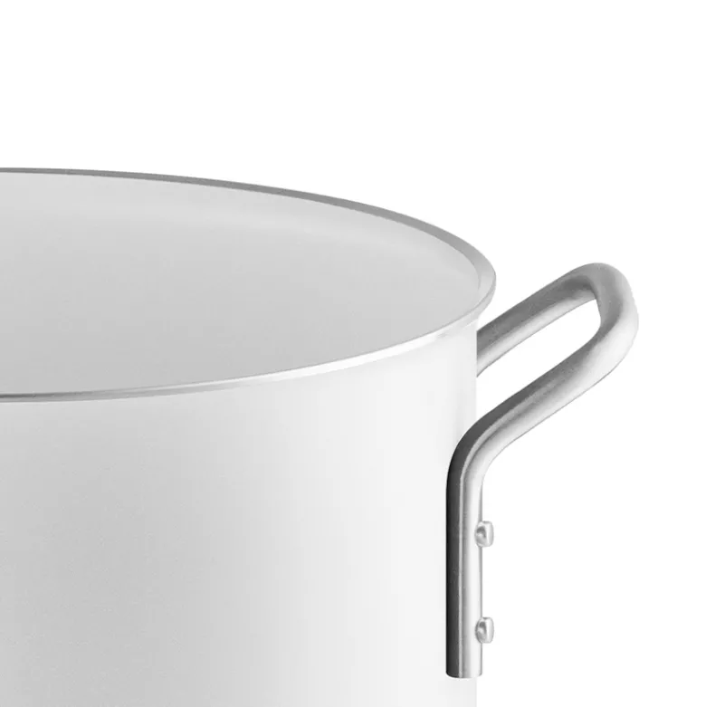 Eva Trio White Line gryde keramisk Slip-Let belægning 7 liter - recycled steel