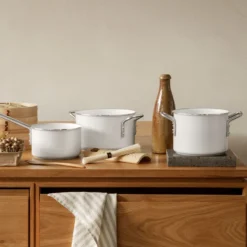 Eva Trio White Line gryde keramisk belægning 3,8 liter