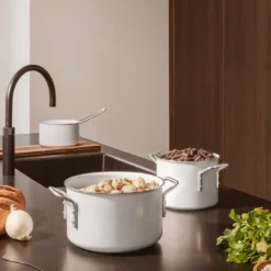 Eva Trio White Line gryde keramisk belægning 3,8 liter