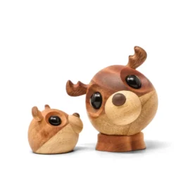 Fablewood Rolf det store rensdyr træ H 10 cm