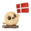 FableWood Villy den søde ælling med flag H 10 cm
