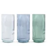 Flora vase rillet H 25 cm - assorterede farver