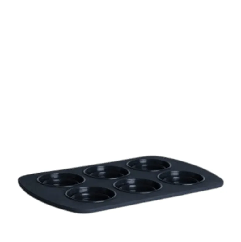 Foldbar muffinform 6 huller silikone