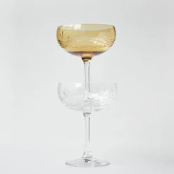 Frederik Bagger Crispy Citrine Gatsby champagneskål 33 cl. 2 stk.