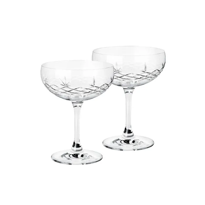 Frederik Bagger Crispy Clear Gatsby champagneskål 33 cl. 2 stk