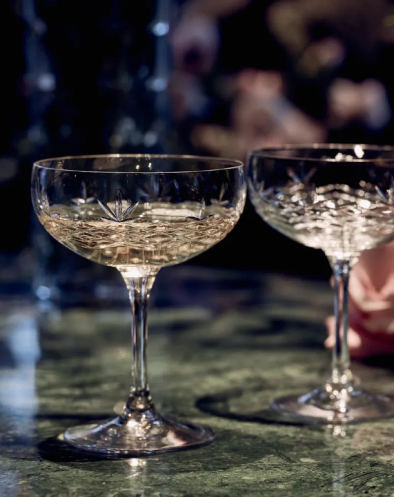 Frederik Bagger Crispy Clear Gatsby champagneskål 33 cl. 2 stk