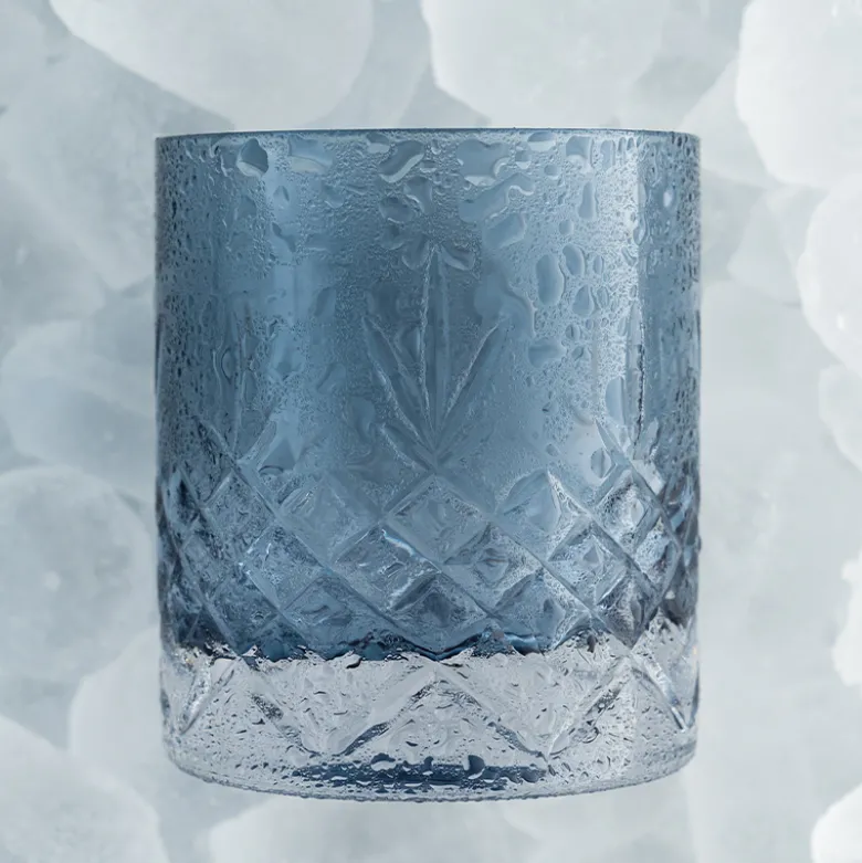 Frederik Bagger Crispy lowball sapphire glas 2 stk. 38 cl