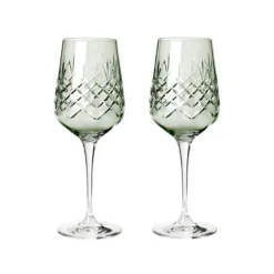 Frederik Bagger Crispy Madame vinglas emerald/grøn 2 stk. 35 cl