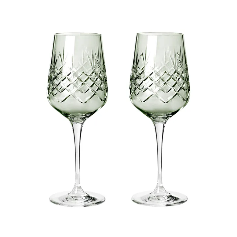 Frederik Bagger Crispy Madame vinglas emerald/grøn 2 stk. 35 cl