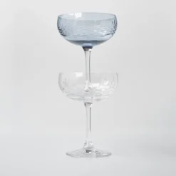 Frederik Bagger Crispy Sapphire Gatsby champagneskål 33 cl 2 stk.