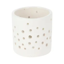 Fyrfadsstage med udskæringer 6 cm assorteret