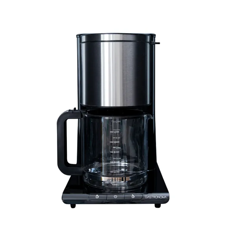 Gastronoma kaffemaskine sort/stål 1,5 liter 1050 watt