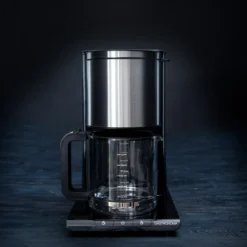 Gastronoma kaffemaskine sort/stål 1,5 liter 1050 watt