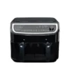 Gastronoma Low Fat dobbelt airfryer & dehydrator sort 9 liter 2400 watt - keramisk belægning