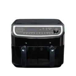Gastronoma Low Fat dobbelt airfryer & dehydrator sort 9 liter 2400 watt - keramisk belægning