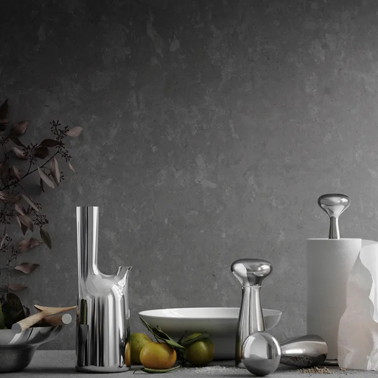 Georg Jensen Alfredo køkkenrulleholder blankpoleret stål