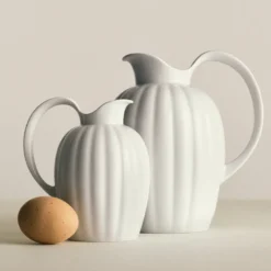 Georg Jensen Bernadotte flødekande hvid 0,5 liter