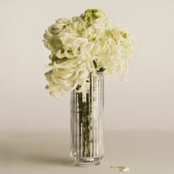 Georg Jensen Bernadotte vase glas rund H 22,5 cm