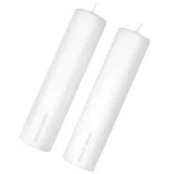 Georg Jensen bloklys 2 stk. H 25 cm Ø 6 cm
