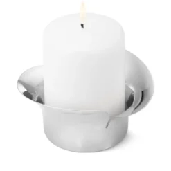 Georg Jensen Bloom Botanica lysestage til bloklys H 6 cm