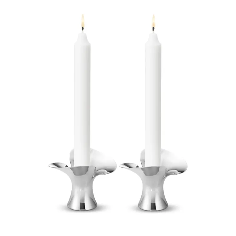 Georg Jensen Bloom lysestage 2 Stk. 7,3 cm