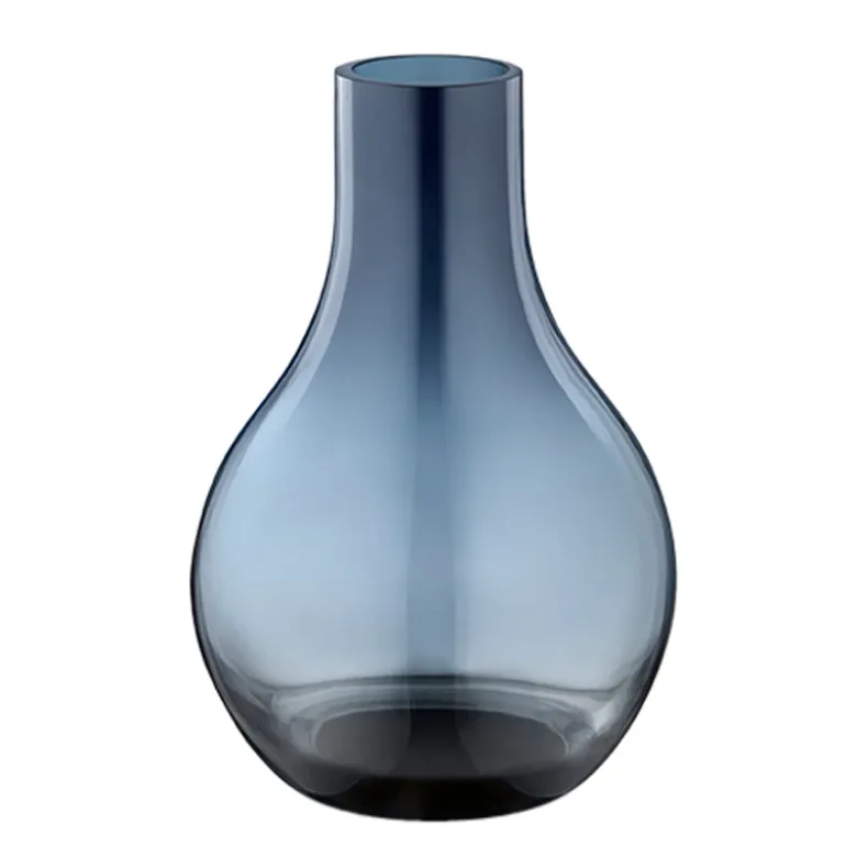 Georg Jensen Cafu vase mørk blå H 14,8 cm