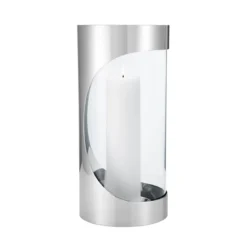 Georg Jensen Chrome Contours lysestage stor H 33 cm