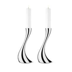 Georg Jensen Cobra gulvstager H 40 cm 2 stk.