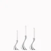 Georg Jensen Cobra lysestagesæt 3 stk blankt stål