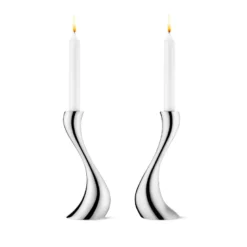 Georg Jensen Cobra lysestager mellem 2 stk.
