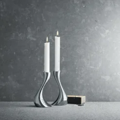Georg Jensen Cobra lysestage lille 2 stk.