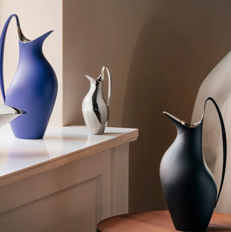 Georg Jensen Henning Koppel kande mat sort 1,2 liter