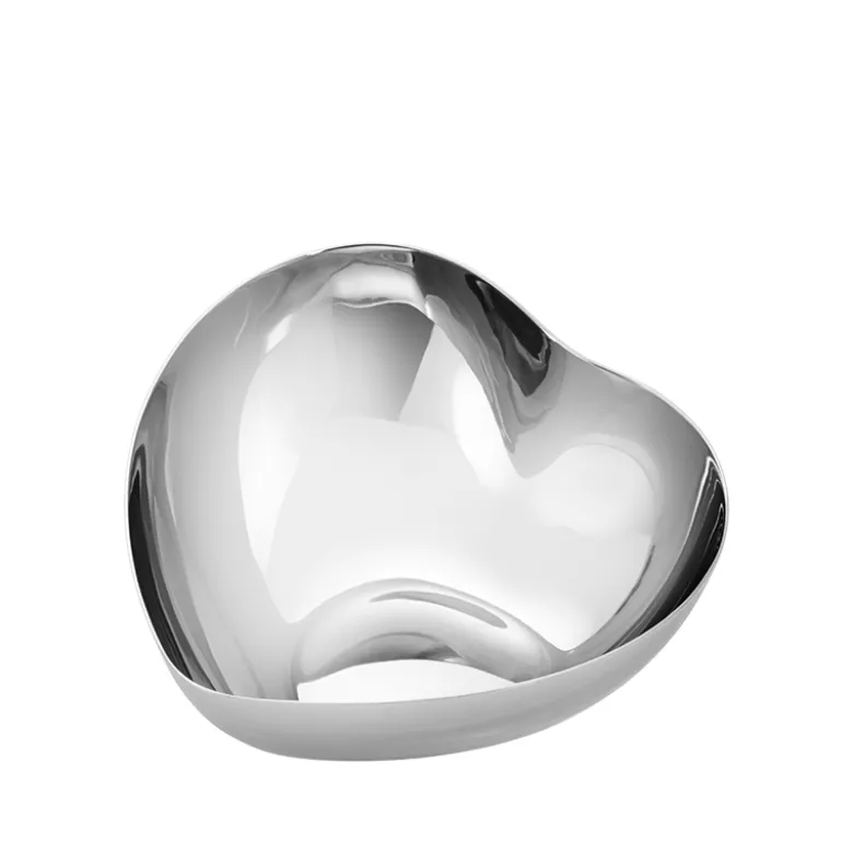 Georg Jensen hjerteskål lille rustfrit stål