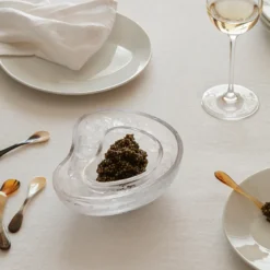 Georg Jensen Indulgence kaviarskål klar glas 2 stk.